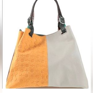 Ebarrito handbag.Brand new with tags. Yellow, grey, red black.Made in Italy.
